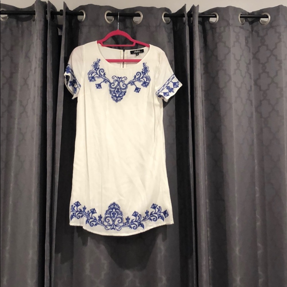White embroidered dress